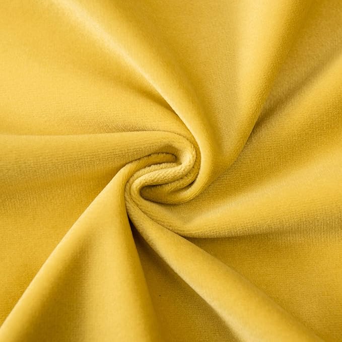 JUSPURBET Decorative Pillow Covers Set of 2 Velvet Throw Pillow Covers for Couch Sofa Bed Soft Lumbar Cushion Covers with Hidden Zipper for Living Room Home Decor,Yellow,14x24 inch