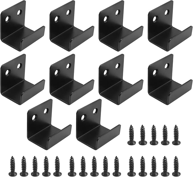 10Pcs Stainless Steel Tile Hanger Bracket Hook, Heavy Duty J Hook for Mirrors, Picture Frame, Ceramic Wall Display (20mm Inner Width)