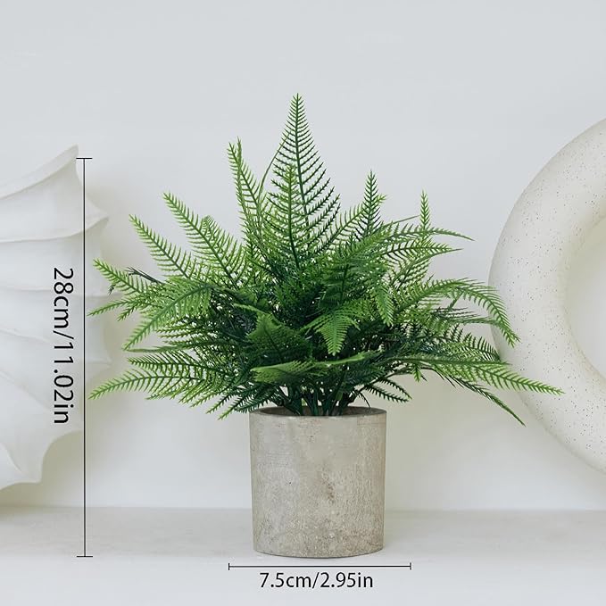 3 Pack Fake Potted Plants Artificial Plants for Shelf/Living Room/Wall/Home Decor