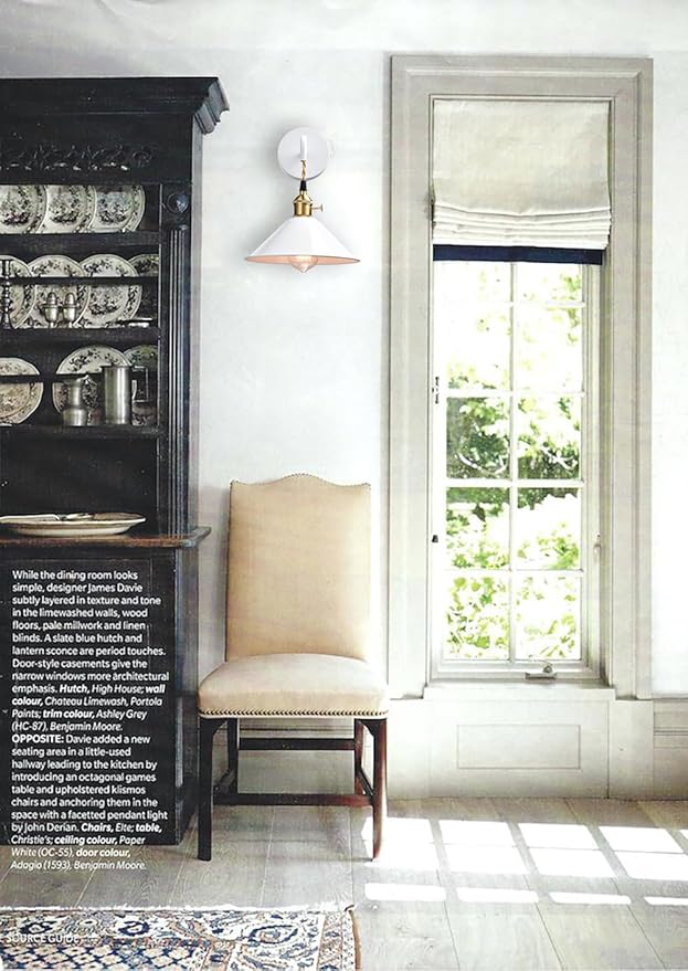 Plug-in Wall Lamp with Umbrella Shade, Bright White Wall Light Fixture Set of Two with On/Off Switch Nordic and Industrial Wall Sconces for Cabinet Bedroom bar