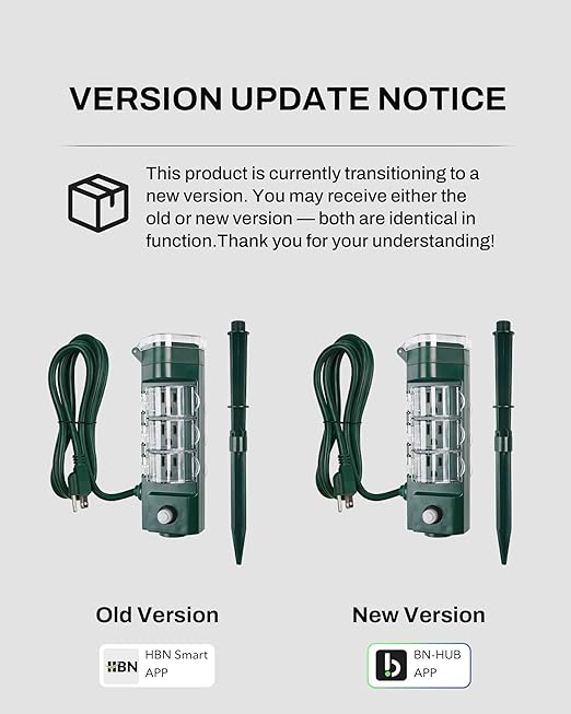HBN Outdoor Smart Plug Waterproof with 6 Outlets,WiFi Power Stake Timer 6Ft Cord,Outdoor Outlet Timer for Halloween/Christmas Lights,Compatible with Alexa & Google Assistant, Voice Control,ETL Listed