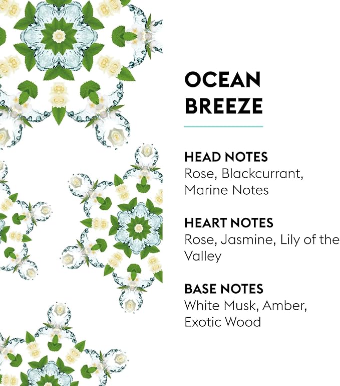 Maison Berger Ocean Breeze Fragrance Refill – 1 Liter Catalytic Oil, Marine Fresh Scent, 160h Flameless Diffusion, Air Purifier for Lampe Berger Diffuser (33.8 Fluid Ounces)