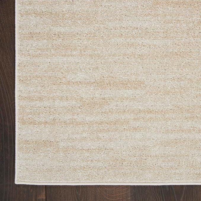 Nourison Home Essentials 2'2" x 16 Ivory Beige Outdoor Rug