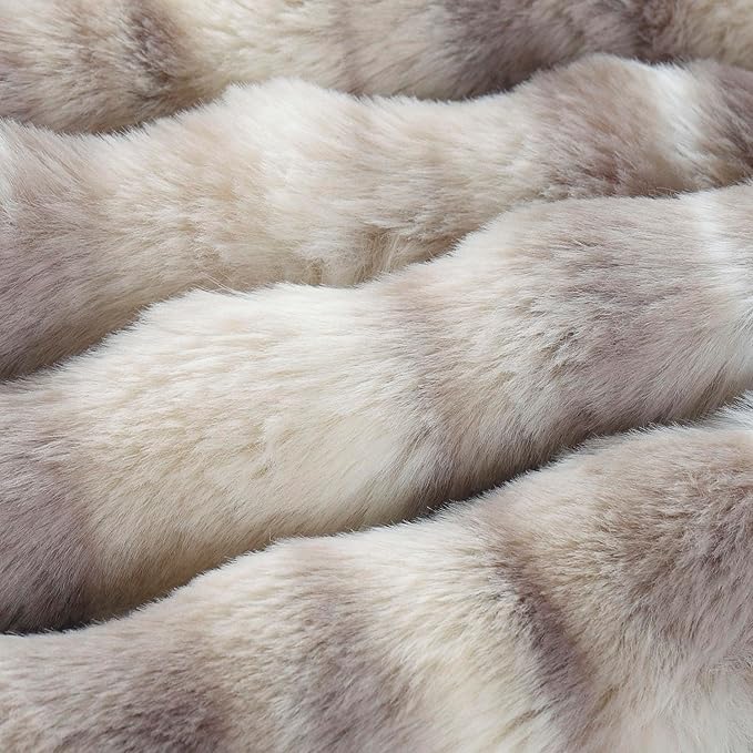 MADIZZ Pack of 2 Thick Plush Wool Throw Pillow Covers 18x18 Inch Grey Taupe Soft Neutral Decorative Throw Pillows Accent Boho Cushion Covers for Couch Sofa Bedroom Pillow Shell
