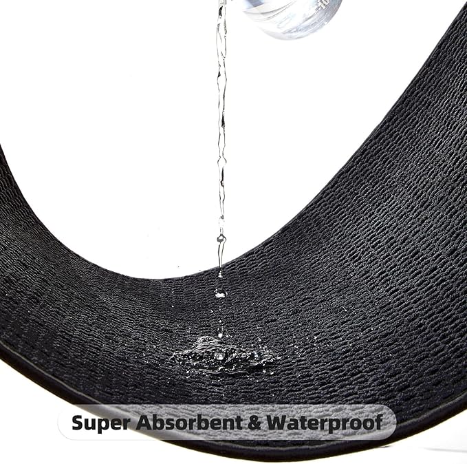 Black Large Bathroom Rugs Non Slip Washable Bath Rugs Super Absorbent Bathroom Rug Thin Quick Dry Low Pile Bath Mats, Black 36''x60''