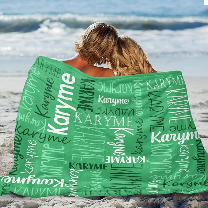 Personalized Name Blanket for Kids and Adult Customized Blanket for Boys Girls Baby Personalized Blanket and Throws Super Soft