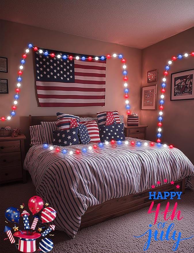Smart Color Changing Globe String Lights, 33Ft 16 Million Colored Fairy Lights Plug in APP & Remote Control DIY Music Sync Twinkle Light for Bedroom Classroom Christmas Decor Christmas Gift