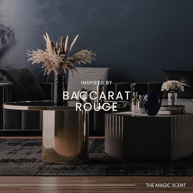 The Magic Scent Baccara Diffuser Oil - Hotel & Home Luxury Scents Inspired by Baccarat Rouge - Diffuser Oil Scents for Home Designed for Use in All Diffusers - 4 fl oz, 120 mL