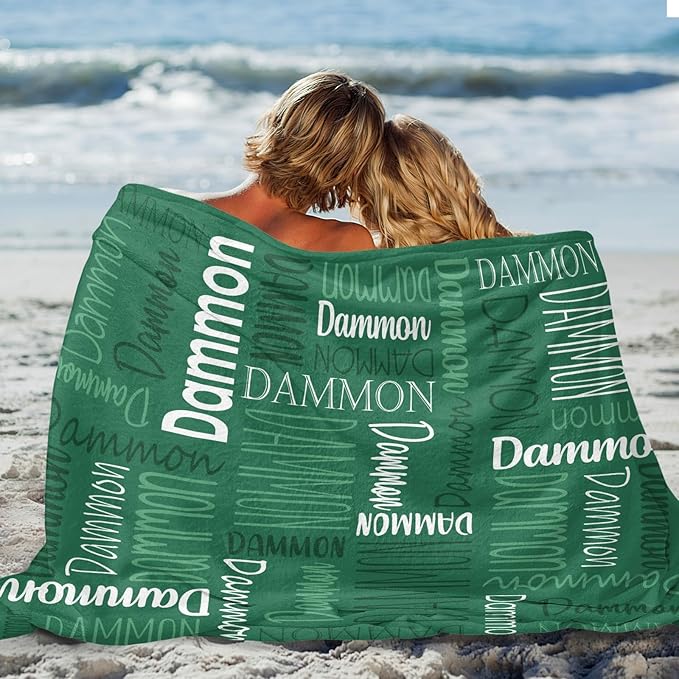 Personalized Name Blanket for Kids and Adult Customized Blanket for Boys Girls Baby Personalized Blanket and Throws Super Soft