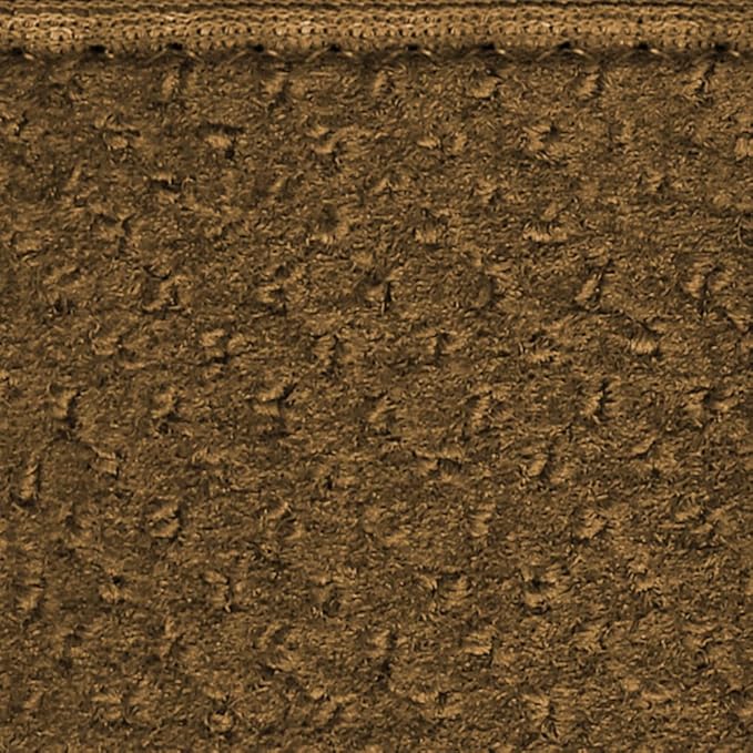 House, Home and More Skid-Resistant Carpet Indoor Area Rug Floor Mat - Bronze Gold - 4 Ft X 6 Ft - Non Slip Rubber Backing, Stain Resistant, Dog Friendly, Living Room Bedroom Kitchen Entryway