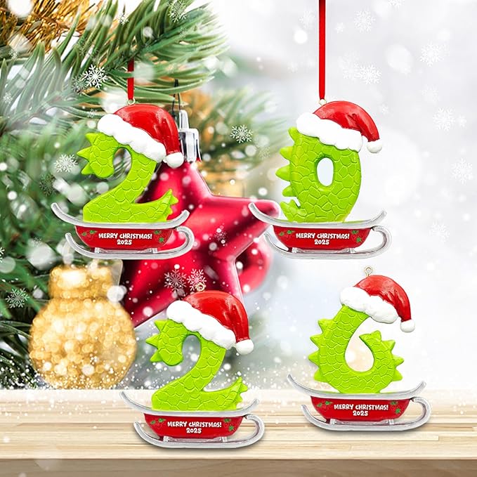 Christmas Ornament 2026 for Christmas Tree Hanging Decorations，Dated Resin Ornaments 2026 Keepspake Yearly for Holiday Decorative Gift (2026)