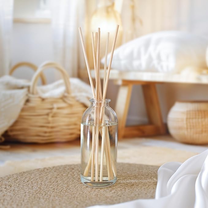 Urban Naturals Reed Diffuser Oil Refill, Baby Powder Bliss Diffuser Oils with Rose, Geranium, Cedar, 4 oz + Free Reed Sticks, Made in The USA