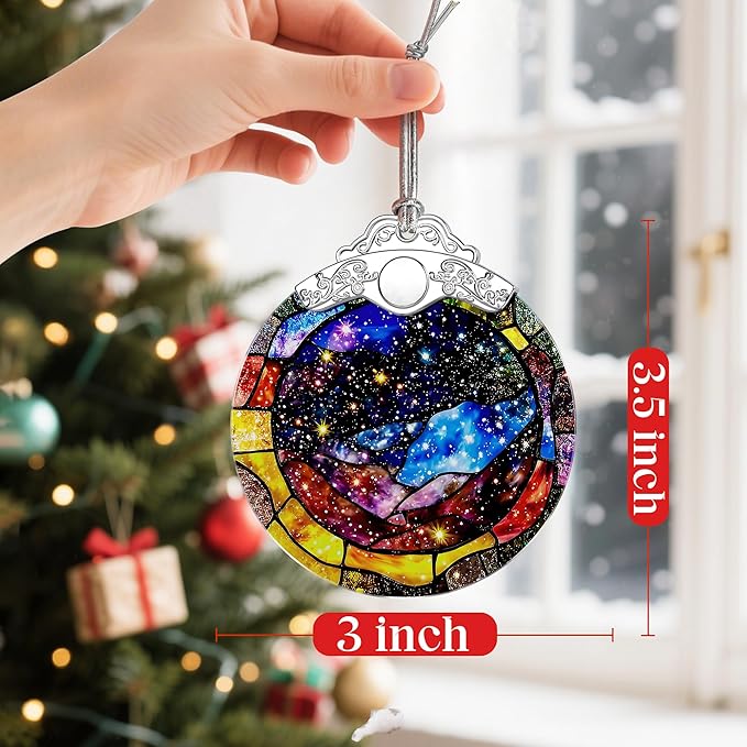 Christmas Ornaments: Christmas Tree Ornaments, Space Milky Way Holiday Decor, Stocking Stuffers, Gift Ideas, Xmas Gifts, Gifts for Space Lovers, Astronomy Lovers, Sci-Fi Fans