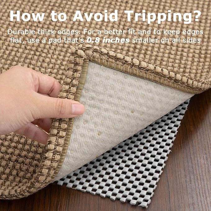 KOZYFLY Extra Long Runners for Hallways 3x16 ft Washable Kitchen Runner Non Slip Rubber Backed Hallway Rug Cotton Entryway Runner Rug Floor Carpet for Indoor Hall, Kitchen, Stair, Tan/Orange/Brown