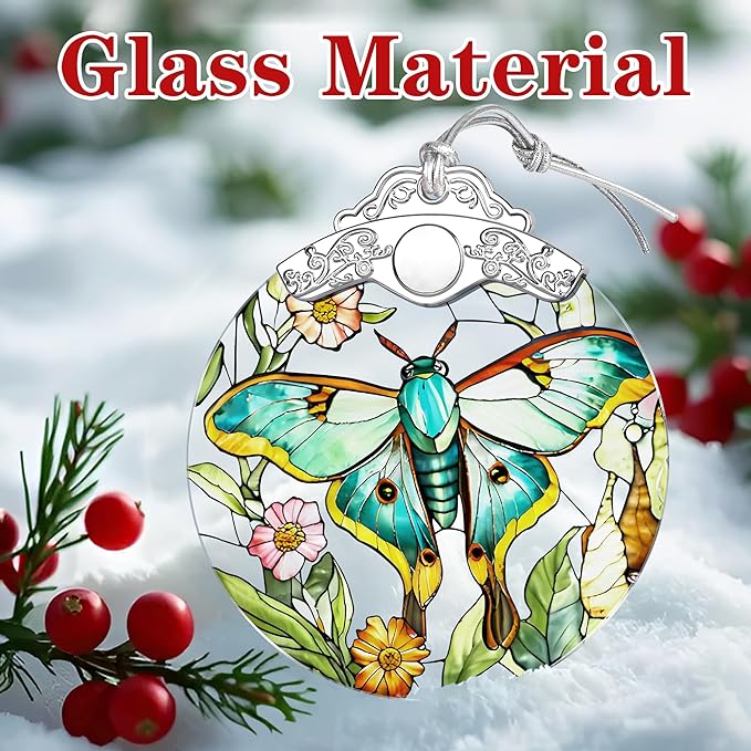 Butterfly Ornament – Christmas Decoration & Christmas Ornament; Stained Glass Holiday Decoration (Holiday Present, Bauble Present, Gift Idea, Gift Exchange) | Heirloom Keepsakes