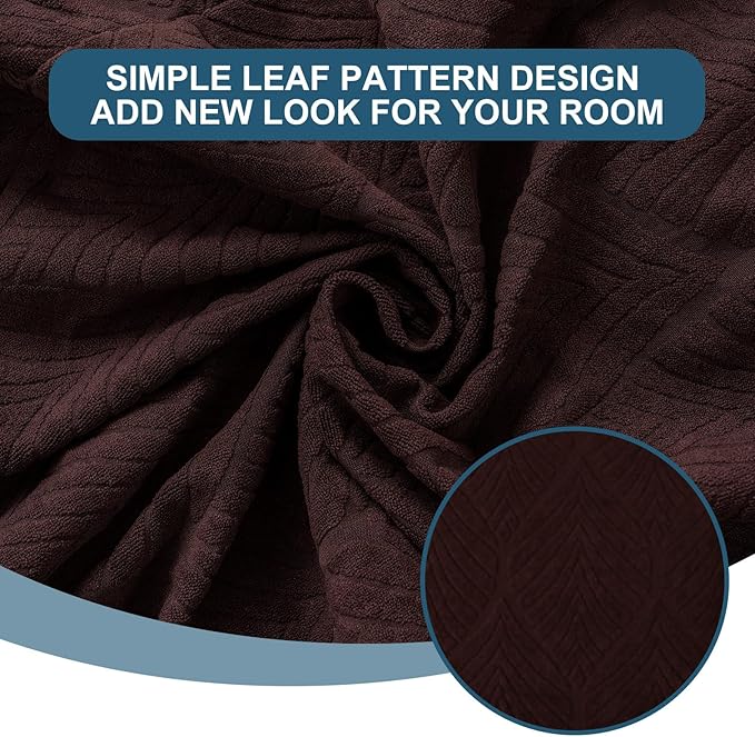 Removable and Washable Seat Covers for Dining Room Chairs Set of 4 - Waterproof Stretch Chair Seat Slipcovers, No Back Covers