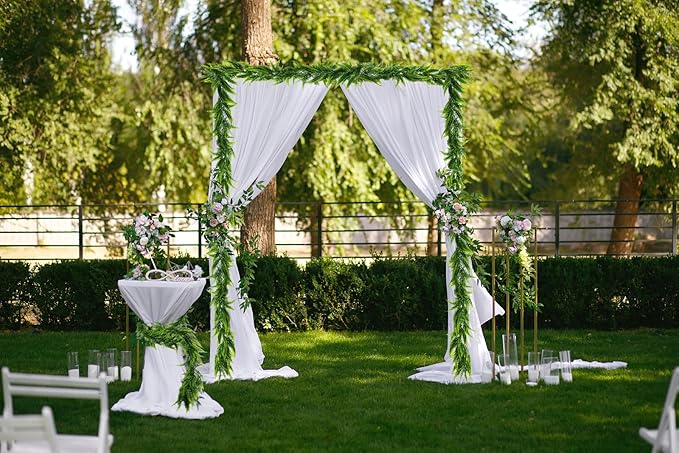RECUTMS 4pcs Ferns Garland 6 FT Fake Ivy Vines Artificial Hanging Plant Faux Boston Ferns Greenery Leaves Fake Vines for Spring Outdoor Indoor Home Garden Party Table Wall Valentines Day Decor(Green)