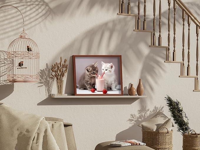 Art Shoppe Framed Print Wall Art, Vintage Wall Décor for Living Room, Bedroom, Office, High-Resolution Image on Premium Art Paper, 3/4" Frame with Plexiglass Front, Ready to Hang, 17"x21"