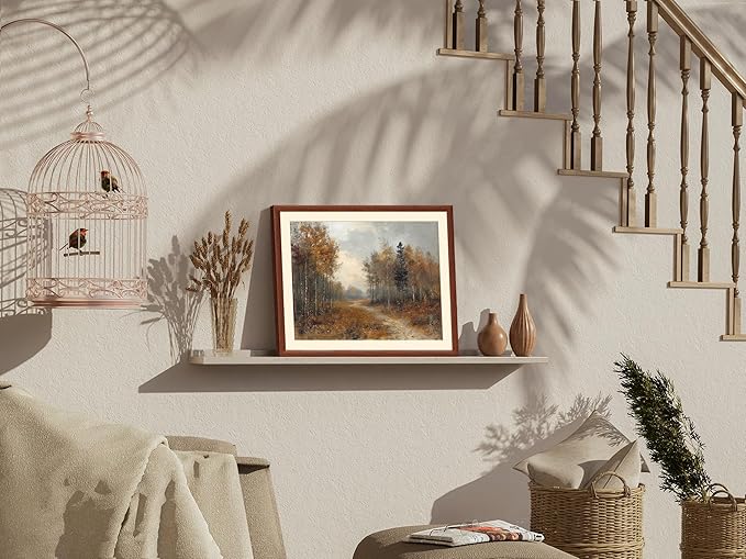 Art Shoppe Framed Print Wall Art, Vintage Wall Décor for Living Room, Bedroom, Office, High-Resolution Image on Premium Art Paper, 3/4" Frame with Plexiglass Front, Ready to Hang, 17"x21"