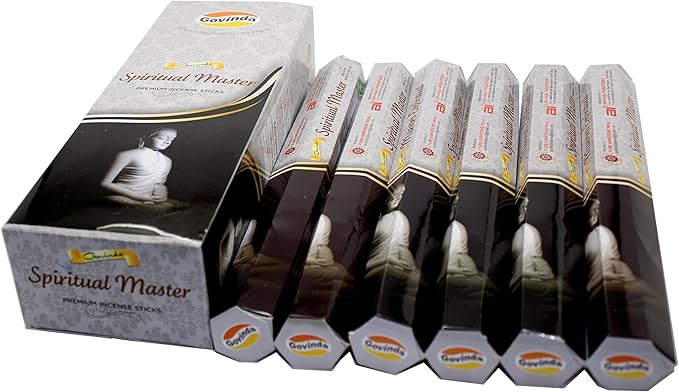 Govinda Spiritual Master - 120 Premium Incense Sticks, Masala Coated