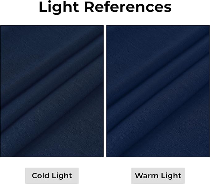 D'Moksha Homes Linen Navy Blue Table Runner 36 Inches - 100% Pure Linen Small Table Runner 14 x 36 Inch Ideal for Dresser, Coffee Tables, Easter - Classic Hemstitch