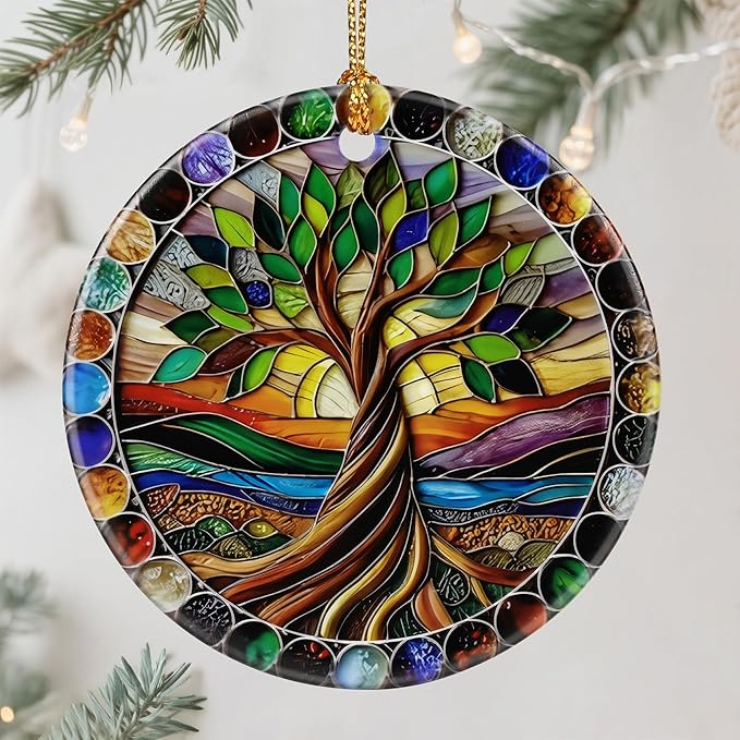 Tree of Life Ornament – Christmas Ornament, Christmas Tree Decor & Perfect Holiday Decoration | Tree of Life Gift, Housewarming Gift, Gifts for Women, Gifts for Mom