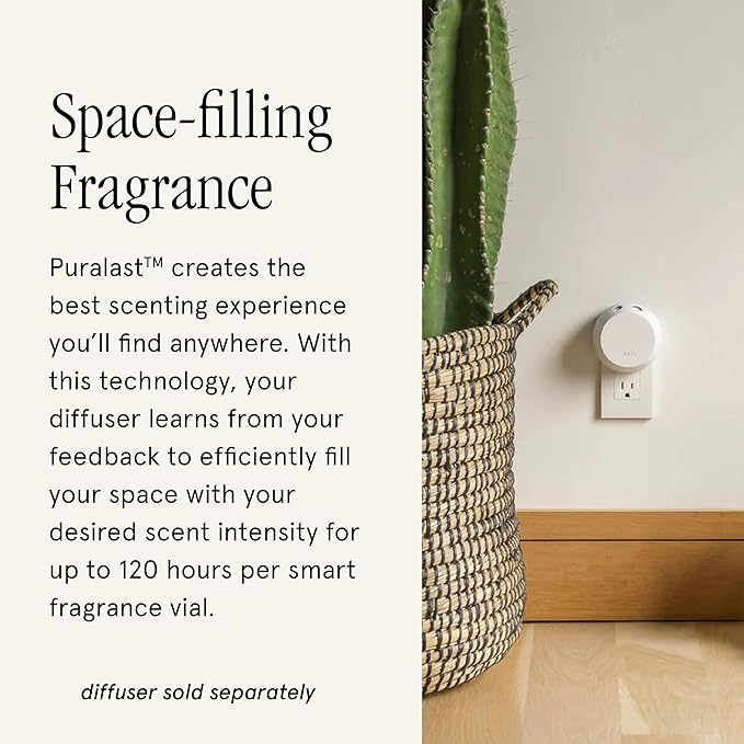 Pura & K. Hall Designs Home Scent Refill - Smart Home Air Diffuser - Up to 120-Hours of Premium Fragrance per Refill - Household Essential - Clean Diffuser Fragrance - 2 Pack, Cocoa Almond