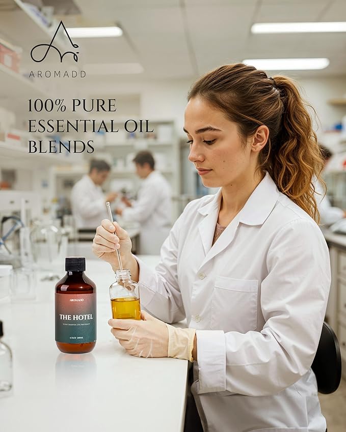 Aromadd Hotel Scents Diffuser Oil The Hotel, Luxury Essential Oils for Waterless Diffuser, Aromatherapy Hotel Diffuser Oil for Home & Office, Long-Lasting - 6.76 fl oz (200 mL)