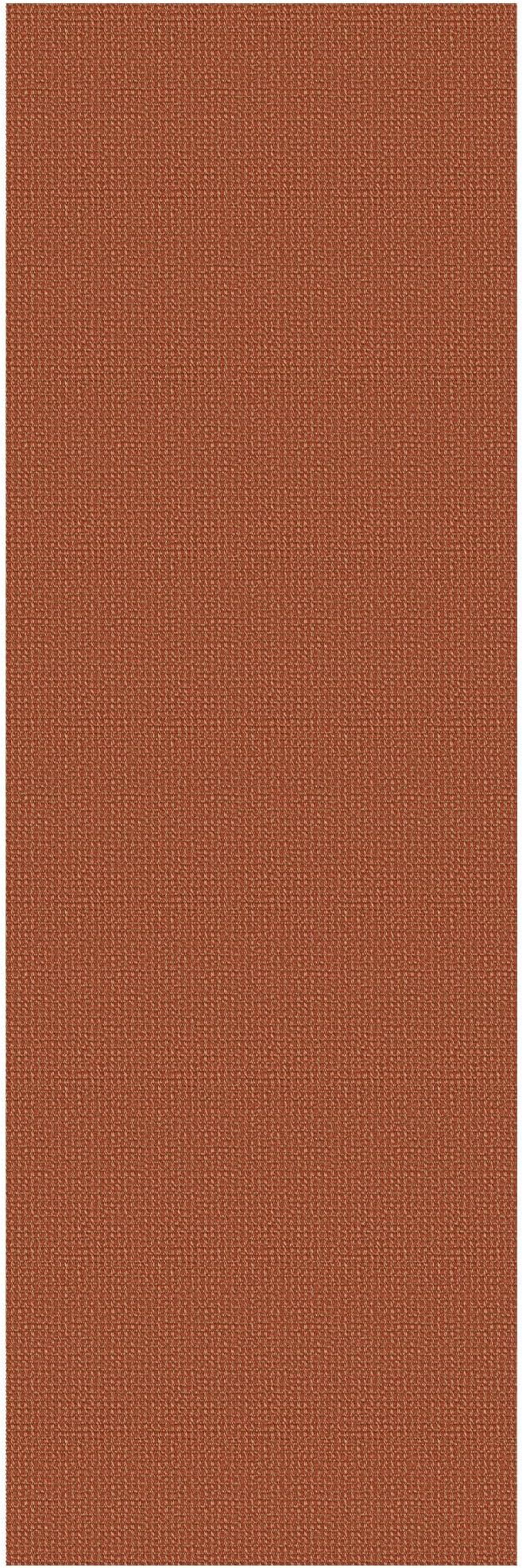 EARTHALL Woven Runner Rug 3x8 Ft Washable Runners for Hallways Wide Non Slip Rubber Backed Kitchen Runner Braided Indoor Floor Carpet for Entryway, Hallway, Kitchen, Bedroom, Rustic Orange/Tan