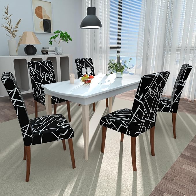 Stretch Dining Chair Covers Set of 2,Floral Print Chair Covers,Soft Removable Washable,Pet Friendly Furniture Protector,Universal Chair Slipcovers for Home, Kitchen,Ceremony Dining Room Seat