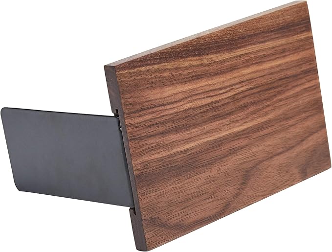 Pandapark Wood Decorative Bookends,Non-Skid Bookend for Shelves,Heavy Duty Bookends,Book Stand for Books/CDs,1 Pair