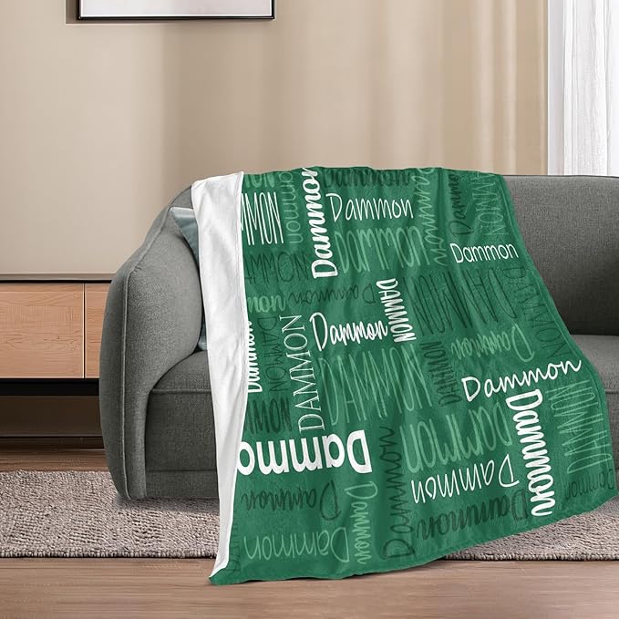 Personalized Name Blanket for Kids and Adult Customized Blanket for Boys Girls Baby Personalized Blanket and Throws Super Soft