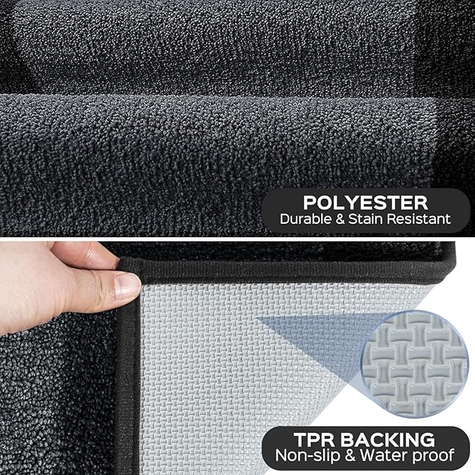 Machine Washable Runner Rug 32" x 120", Non Slip Kitchen Mat for Floor, Absorbent Entryway Rug for Kitchen, Bedroom, Living Room, Hallway, Door (Roll Packing)