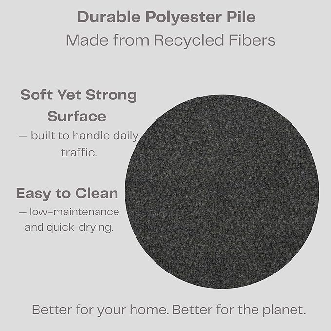 iCustomRug Hallway Runner Rug – 3x20ft Brown, Indoor/Outdoor, Non-Slip Rubber Backing, Low-Profile All-Weather Carpet, Non-Shedding & Easy Care, Entryway Mat Ideal for High Traffic Areas