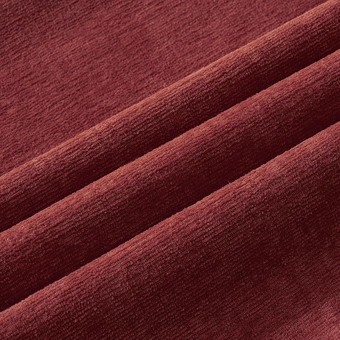 MIULEE Wine Red Couch Pillow Covers 20x20 Inch, Set of 2 Soft Decorative Square Throw Pillow Covers Christmas Farmhouse for Sofa Living Room Bed