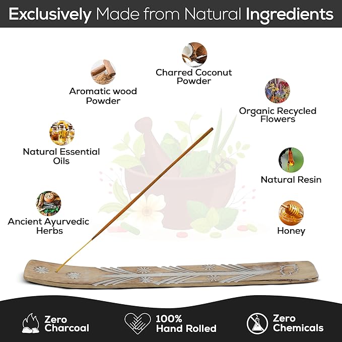 Satya Nagchampa Jasmine Incense Sticks, Satya Bng (Bangalore) Insenses 15gmx3 Pack (45 GMS) with Raajsee Incense Holder Bundle, Satya Nagchampa Natural Incense