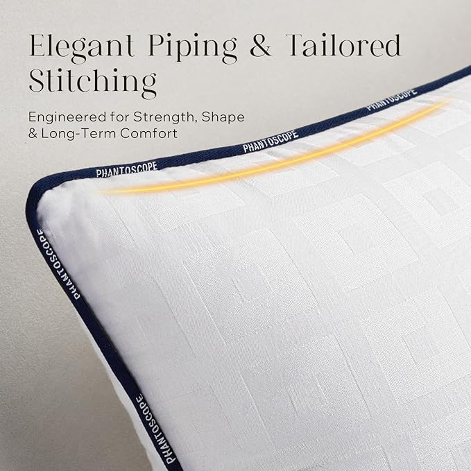 Phantoscope 18x18 Pillow Inserts, Decorative Throw Pillow Inserts with 100% Cotton Jacquard Cover, Virgin Fiber Pillow Sham Stuffer, Square Couch Cushion Pillows, Pack of 1, 18x18 Inch