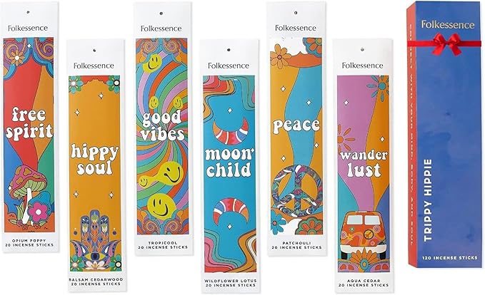 Folkulture Incense Sticks for Home | Set of 6 (120 Non Toxic Insence) | 45 Mins Burn Time | Balsam Cedarwood | Organic Slow Burning Inscents-Stick for Relaxation for Women