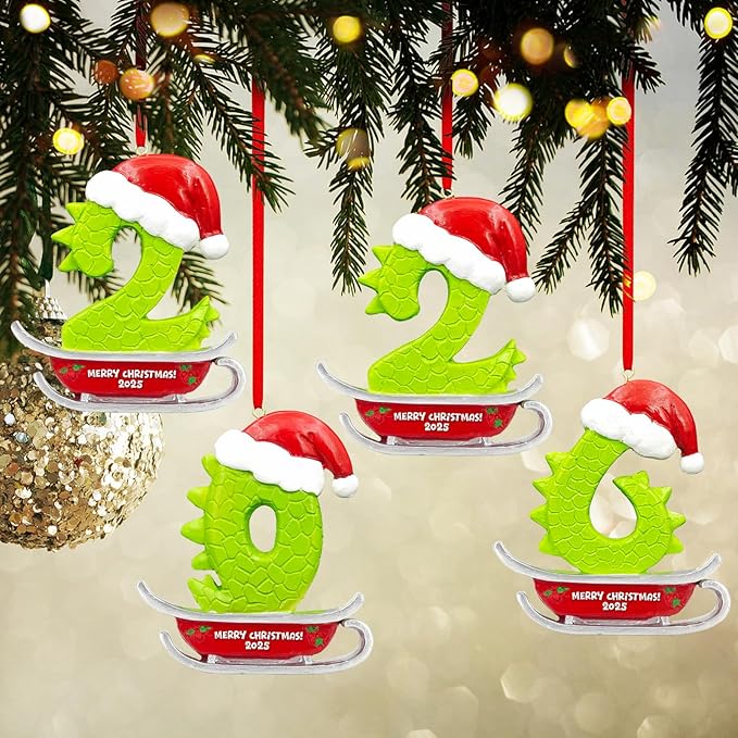 Christmas Ornament 2026 for Christmas Tree Hanging Decorations，Dated Resin Ornaments 2026 Keepspake Yearly for Holiday Decorative Gift (2026)