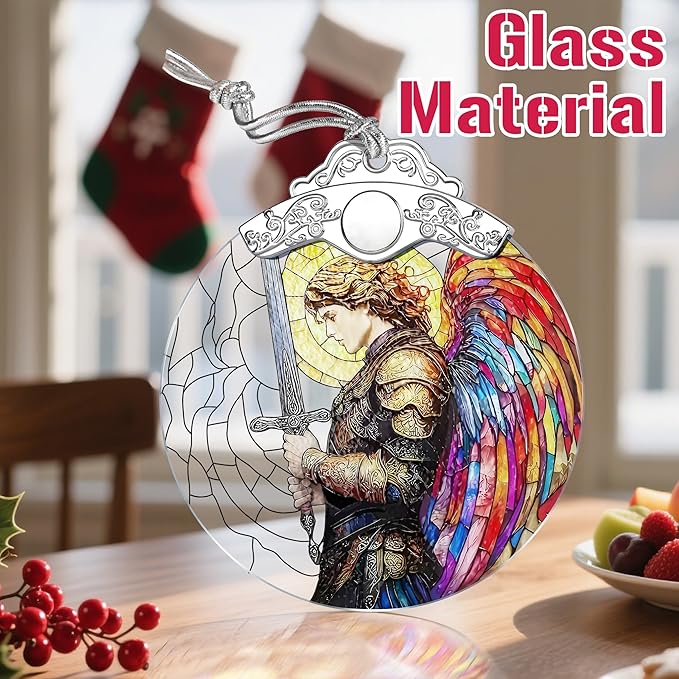 Christmas Ornaments - Archangel Michael Ornament | Warrior Angel Decor | Christian Christmas Decorations | Xmas Tree Decor | Holiday Decor – Christian Gifts | Faithful Gift | Religious Gifts