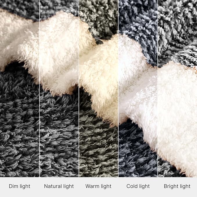 WRENSONGE Throw Blanket Cationic Dyeing Black Soft Cozy Fluffy Warm Hand Made Weave Throw Blankets for Couch, Sofa, Chair, Bed, Camping, Picnic, Travel Lightweight Bed Blanket - 60"x80"