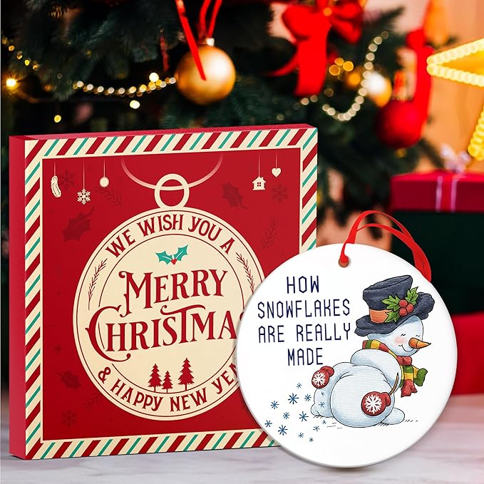 Snowman Ornaments for Christmas Tree - Great Ornaments for Kids, Unique Gifts for Holiday, Ideal Snowman Gifts for Holiday Decor, Perfect Addition for Christmas Collection