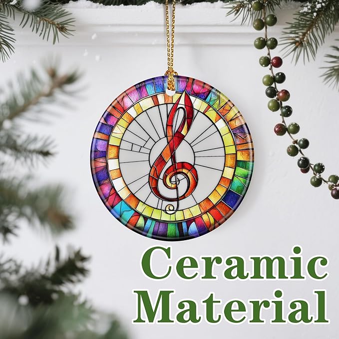 Musical Ornament, Christmas Ornament – Christmas Tree Decor, Holiday Decoration, Stocking Stuffer, Festive Gift Idea, Gifts for Music Lover, Friends, and Family
