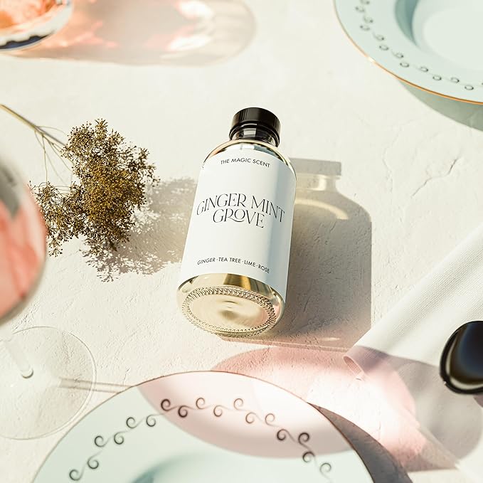 The Magic Scent Ginger Mint Grove Diffuser Oil - Hotel & Home Luxury Scents - Diffuser Oil Scents for Home Designed for Use in All Diffusers - 4 fl oz, 120 mL
