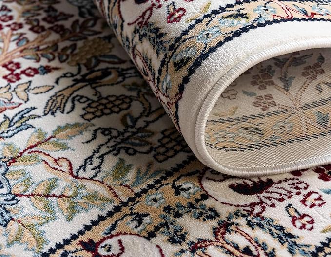 Unique Loom Narenj Collection Area Rug - Bristol (5' 1" x 8' Rectangle, Ivory/ Beige)