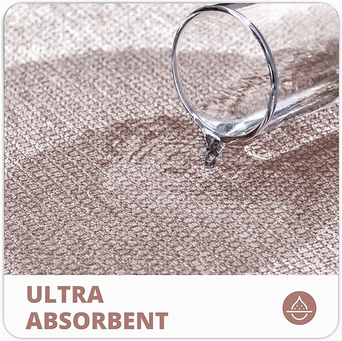 Bath Mat,Ultra Thin Bathroom Runner Rugs,Large Bath Mats for Bathroom,Quick Dry,Non-Slip,Machine Washable,Low Pile,Bath Rug,Shower Outside,Sink,Home Decor Accessories.Beige,3'x5'(36x60inch)