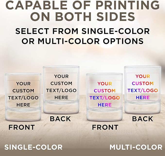 DISCOUNT PROMOS Custom Arc Votive Candle Holders 3 oz. Set of 36, Personalized Bulk Pack - Thick Base, Perfect for Wedding, Anniversary and Party Favors - Clear Bottom