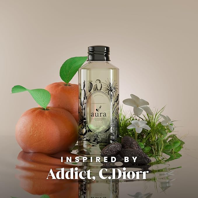 A U R A - Antibes Fragrance Oil for Waterless Scent Diffuser - Inspired by Dior Addict | 1.7 fl oz / 50 ml Essential Oil Blend for Aromatherapy & Hotel Collection Diffuser