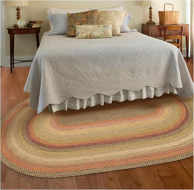 Kingston Oval Rugs 4x6 – Jute Braided Rugs Farmhouse Home Decor
