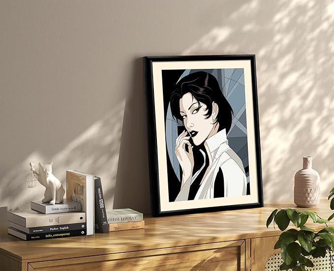 Art Shoppe Framed Print Wall Art, Vintage Wall Décor for Living Room, Bedroom, Office, High-Resolution Image on Premium Art Paper, 3/4" Frame with Plexiglass Front, Ready to Hang, 17"x21"